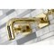 Kingston Brass KS6122BX Two-Handle Wall Mount Bathroom Faucet, Polished Brass KS6122BX - alternate 2
